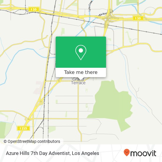 Azure Hills 7th Day Adventist map