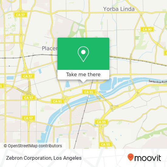 Mapa de Zebron Corporation
