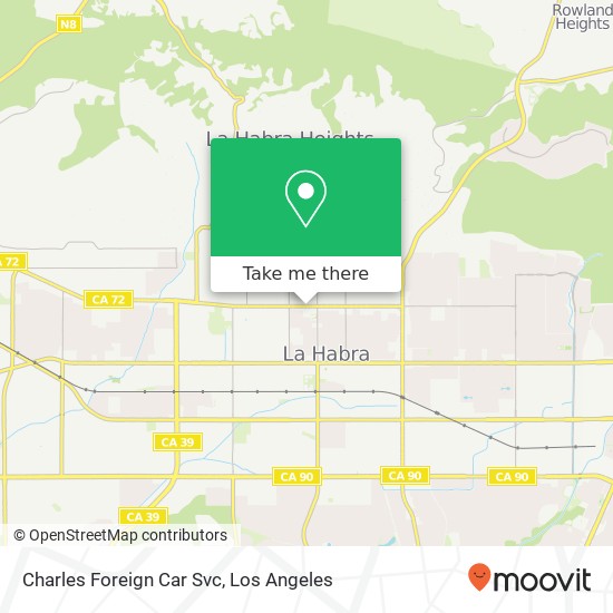 Charles Foreign Car Svc map