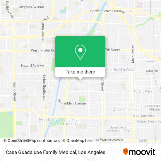 Casa Guadalupe Family Medical map