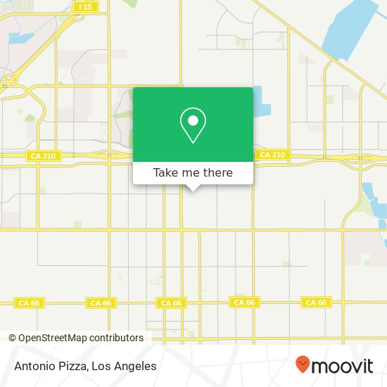 Antonio Pizza map