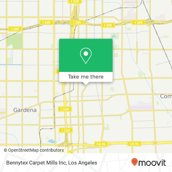 Bennytex Carpet Mills Inc map