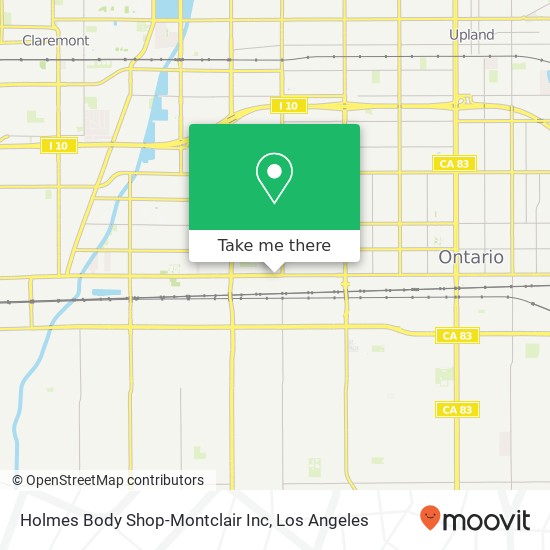 Holmes Body Shop-Montclair Inc map