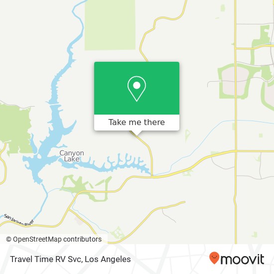 Travel Time RV Svc map