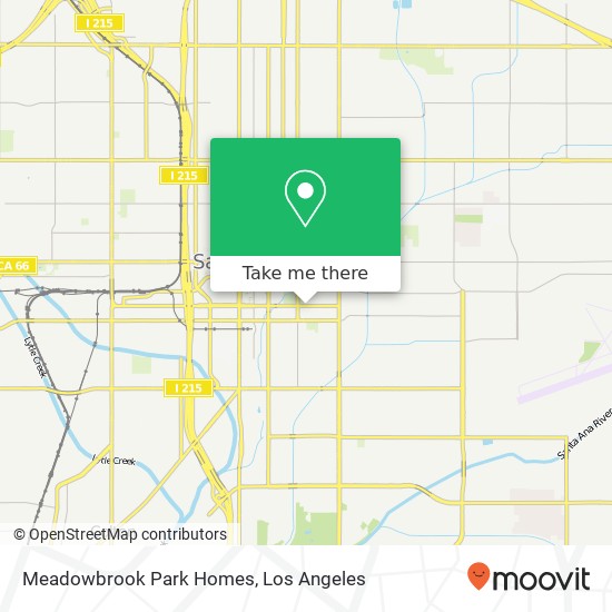 Meadowbrook Park Homes map