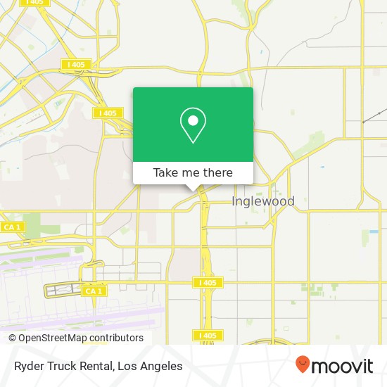 Ryder Truck Rental map