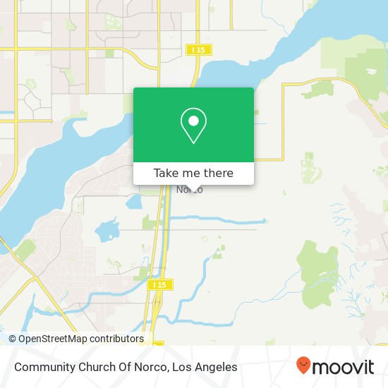 Community Church Of Norco map