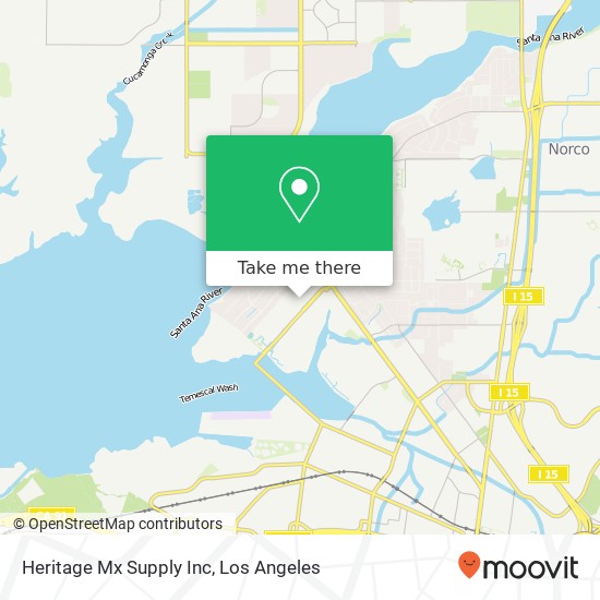 Mapa de Heritage Mx Supply Inc