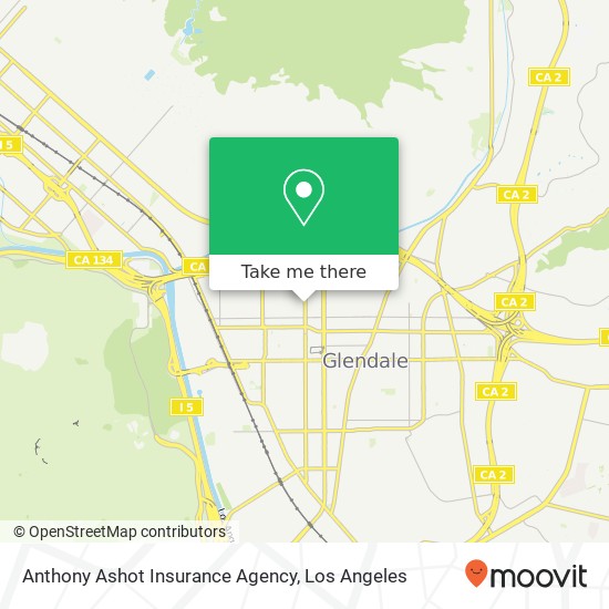 Mapa de Anthony Ashot Insurance Agency