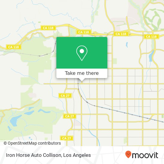 Iron Horse Auto Collison map