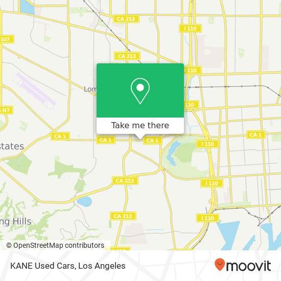 KANE Used Cars map