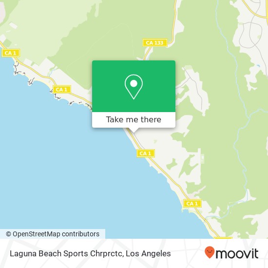 Laguna Beach Sports Chrprctc map