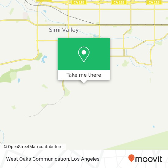 West Oaks Communication map