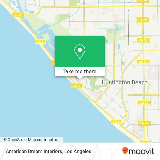 American Dream Interiors map