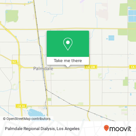 Palmdale Regional Dialysis map