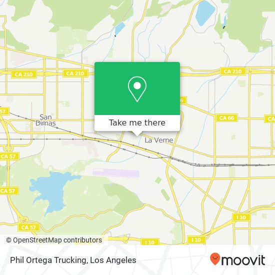 Phil Ortega Trucking map