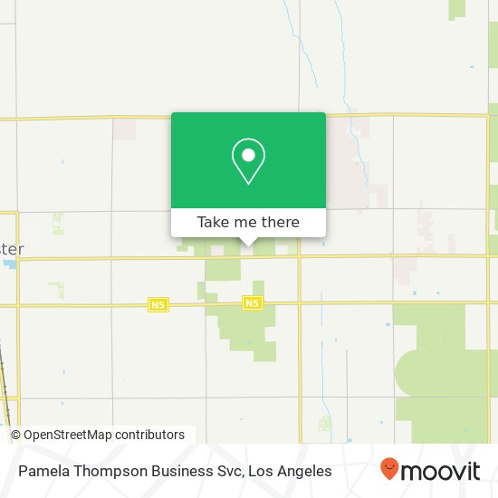 Pamela Thompson Business Svc map