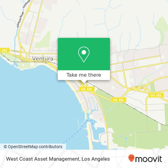 West Coast Asset Management map