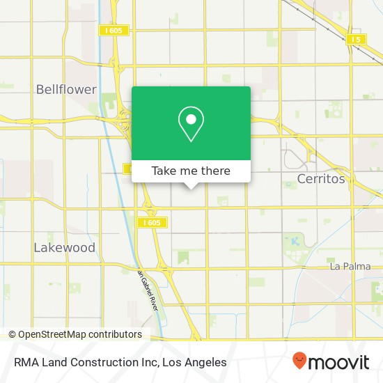 RMA Land Construction Inc map