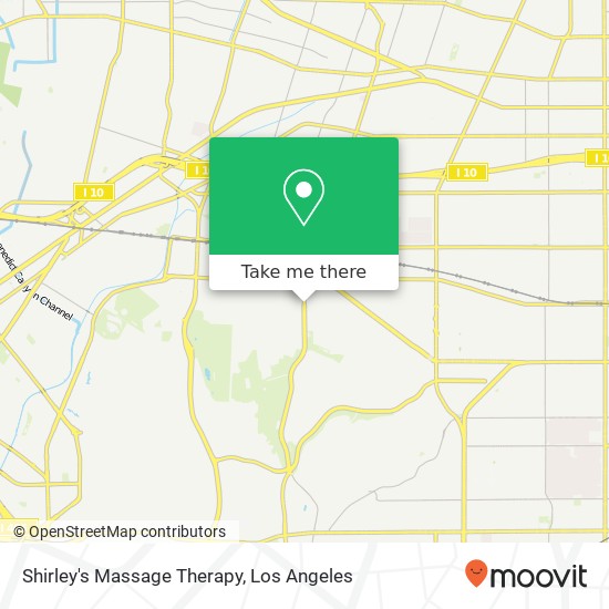 Shirley's Massage Therapy map
