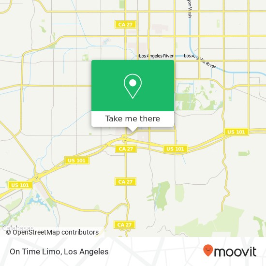 On Time Limo map