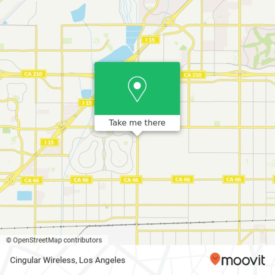 Mapa de Cingular Wireless