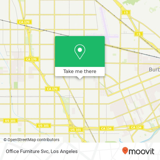 Office Furniture Svc map