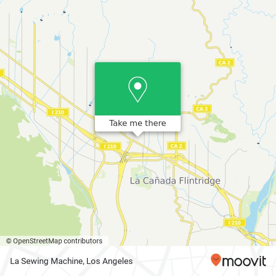 La Sewing Machine map