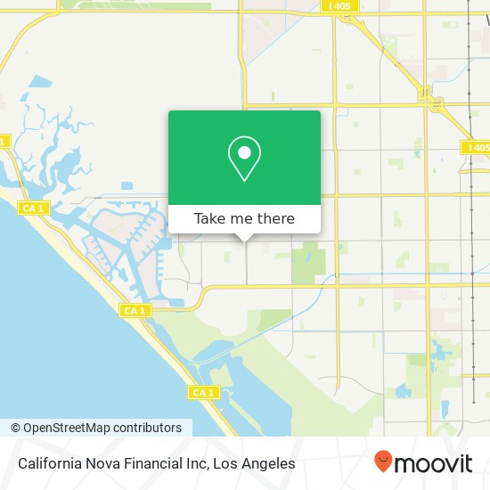 Mapa de California Nova Financial Inc