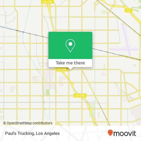 Paul's Trucking map
