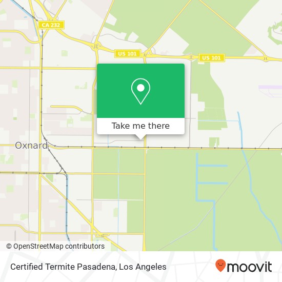 Certified Termite Pasadena map