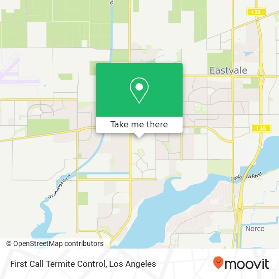 First Call Termite Control map