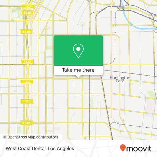 Mapa de West Coast Dental