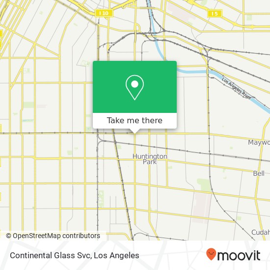 Continental Glass Svc map
