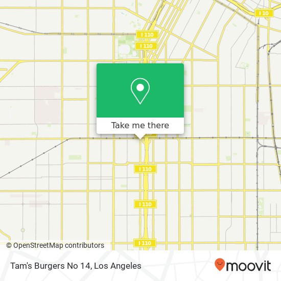 Tam's Burgers No 14 map