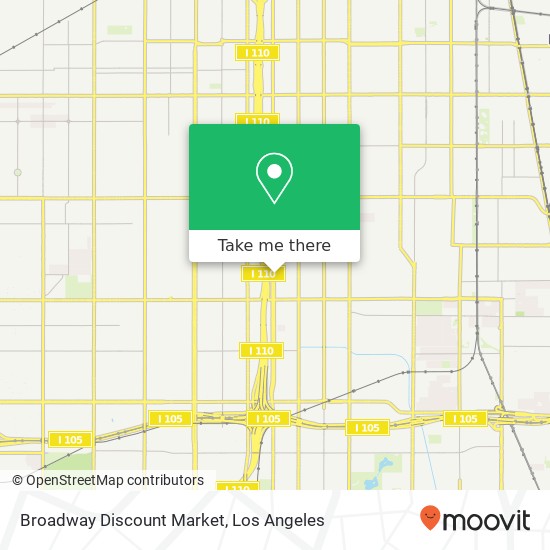 Mapa de Broadway Discount Market