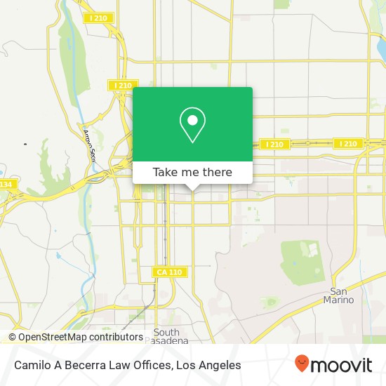 Camilo A Becerra Law Offices map