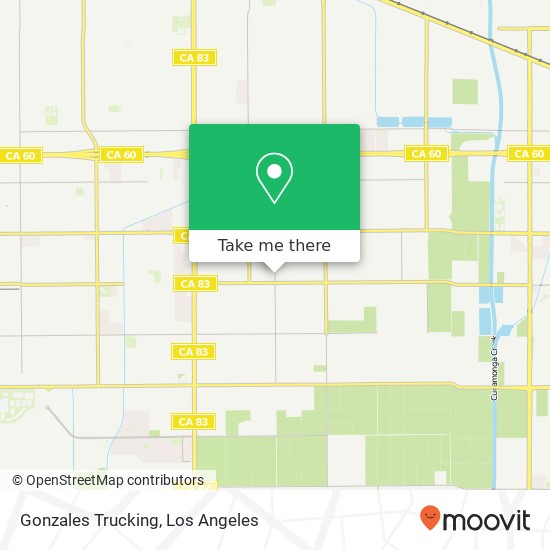 Gonzales Trucking map
