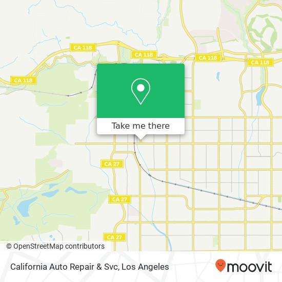 California Auto Repair & Svc map
