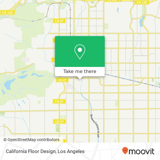 Mapa de California Floor Design