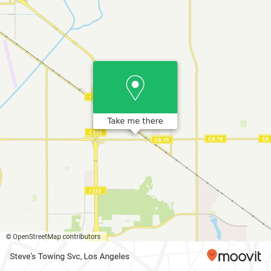 Mapa de Steve's Towing Svc