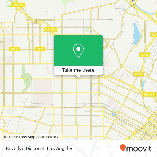 Beverly's Discount map