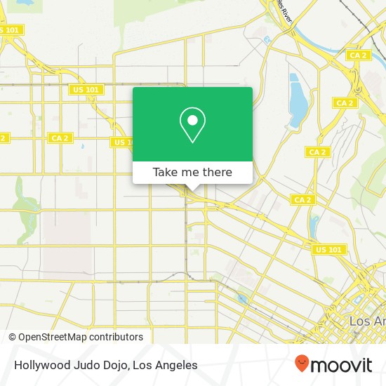 Mapa de Hollywood Judo Dojo