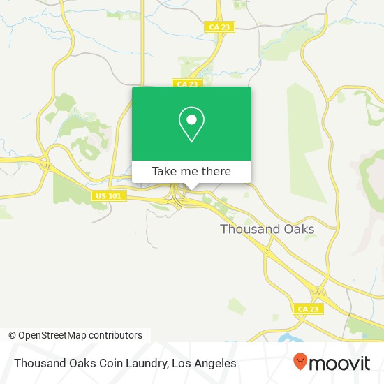 Mapa de Thousand Oaks Coin Laundry