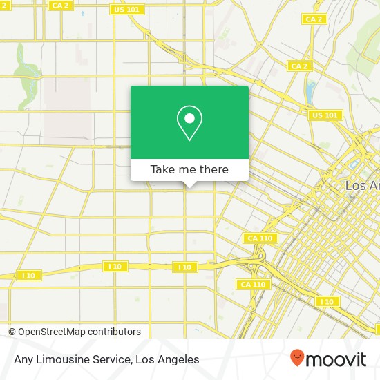 Mapa de Any Limousine Service