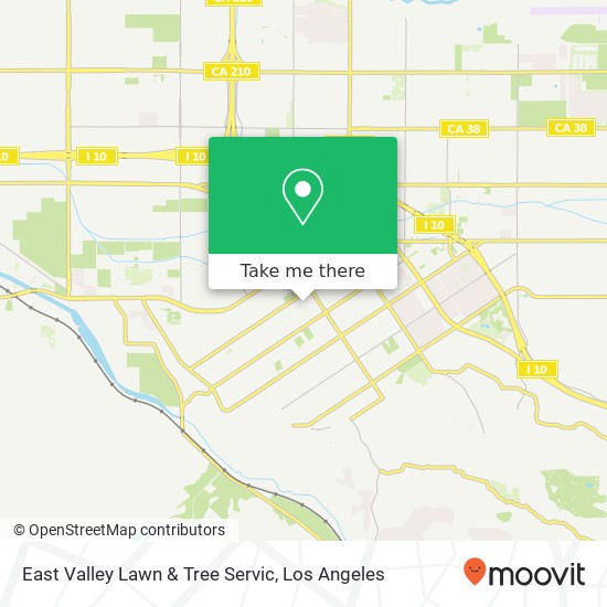 Mapa de East Valley Lawn & Tree Servic