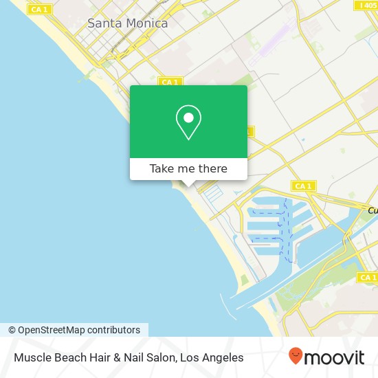 Muscle Beach Hair & Nail Salon map