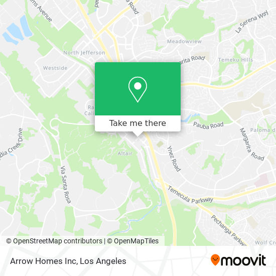 Arrow Homes Inc map