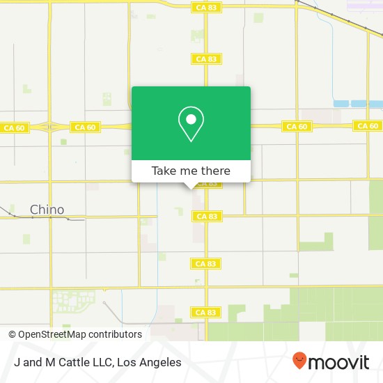 J and M Cattle LLC map