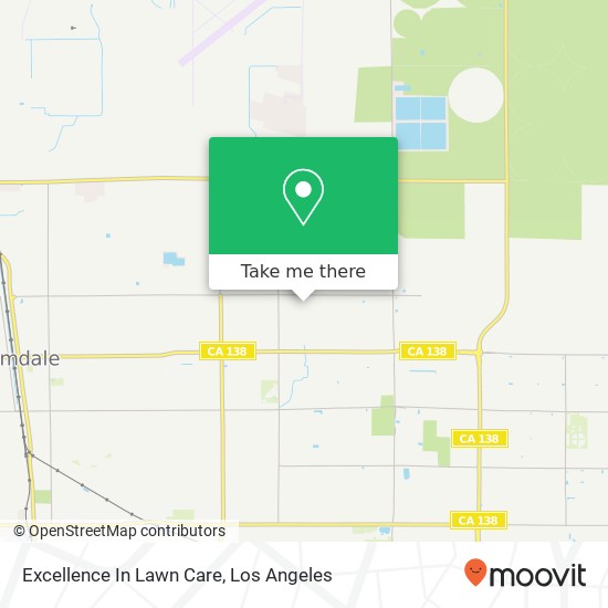 Excellence In Lawn Care map